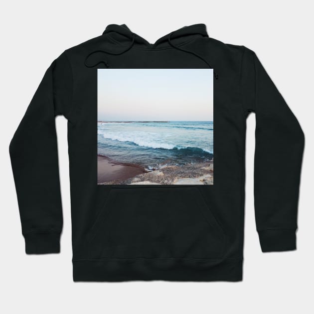 Calm Ocean Waves Hoodie by AlexandraStr